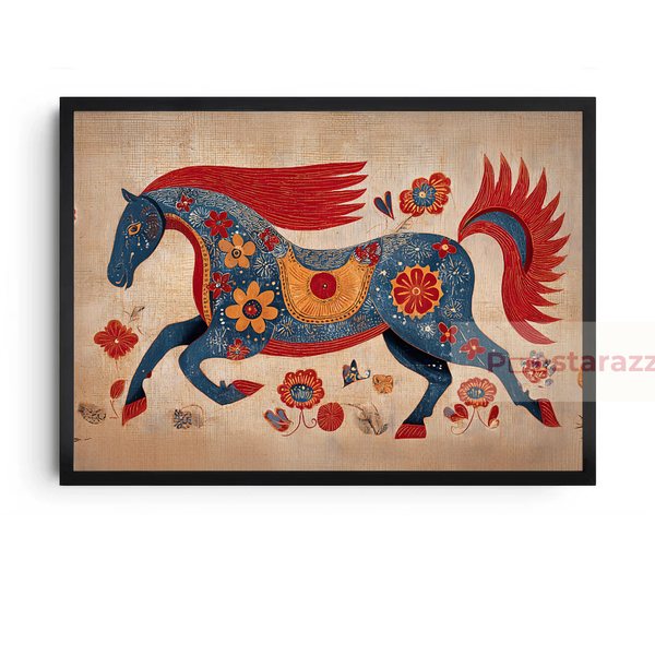 Tranh Folk Fire Horse