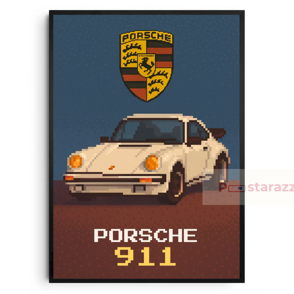 Tranh Pixel Porsche