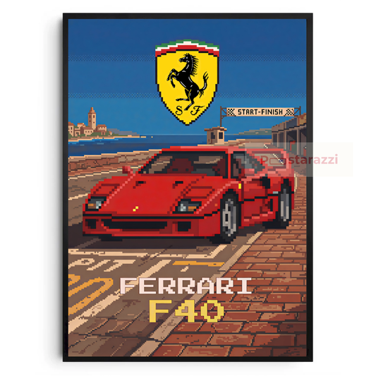 8-Bit Ferrari F40