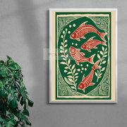 Linocut Fish