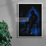 Blue Silence — white frame