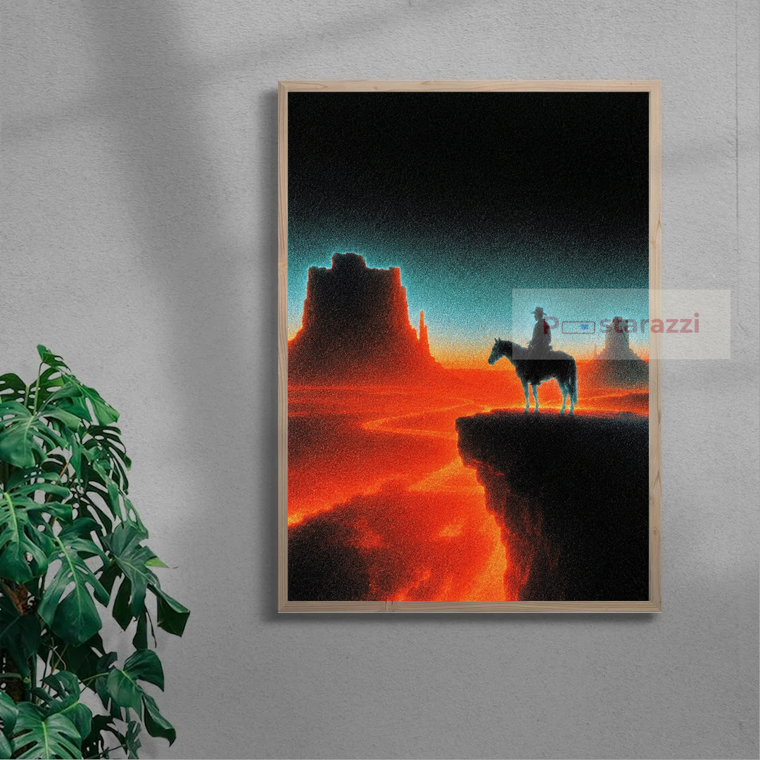 Red Horizon Rider — oak frame