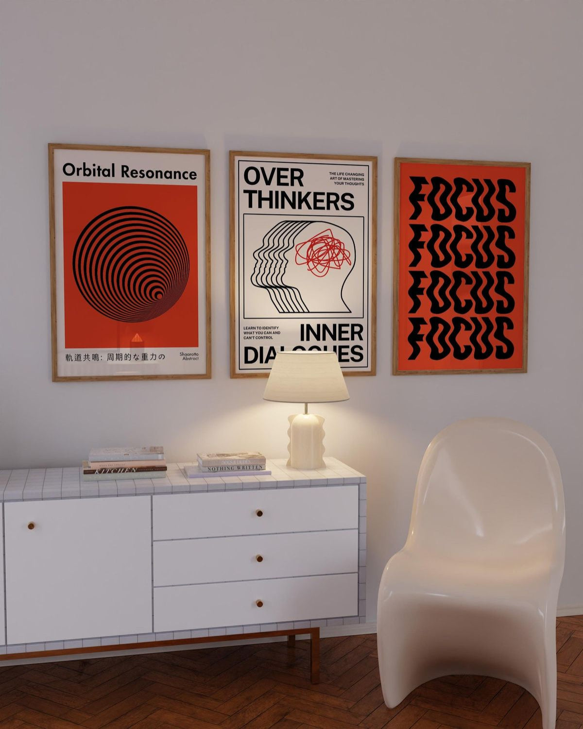 Poster Postarazzi trên tường thật