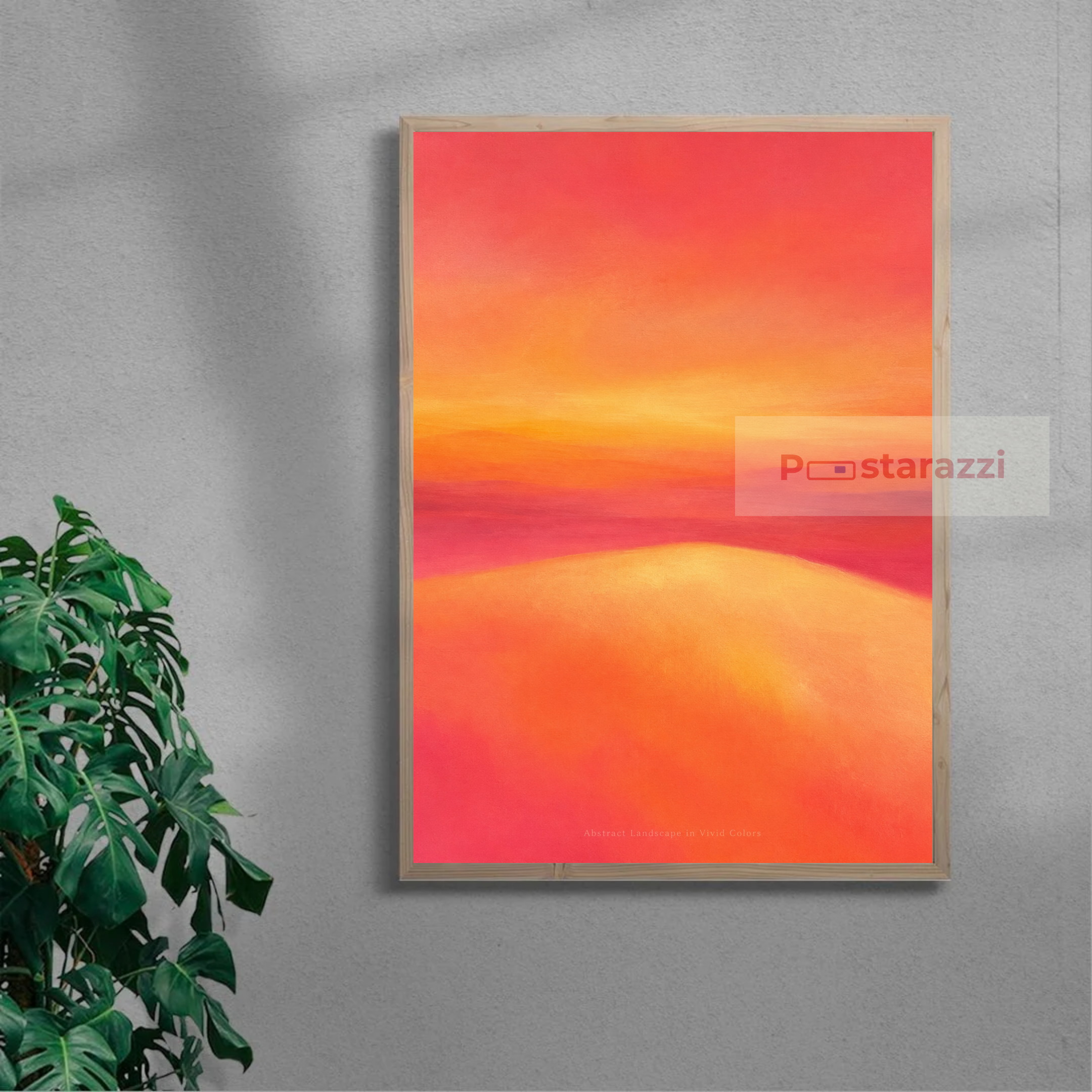 Abstract Landscape in Vivid Colors