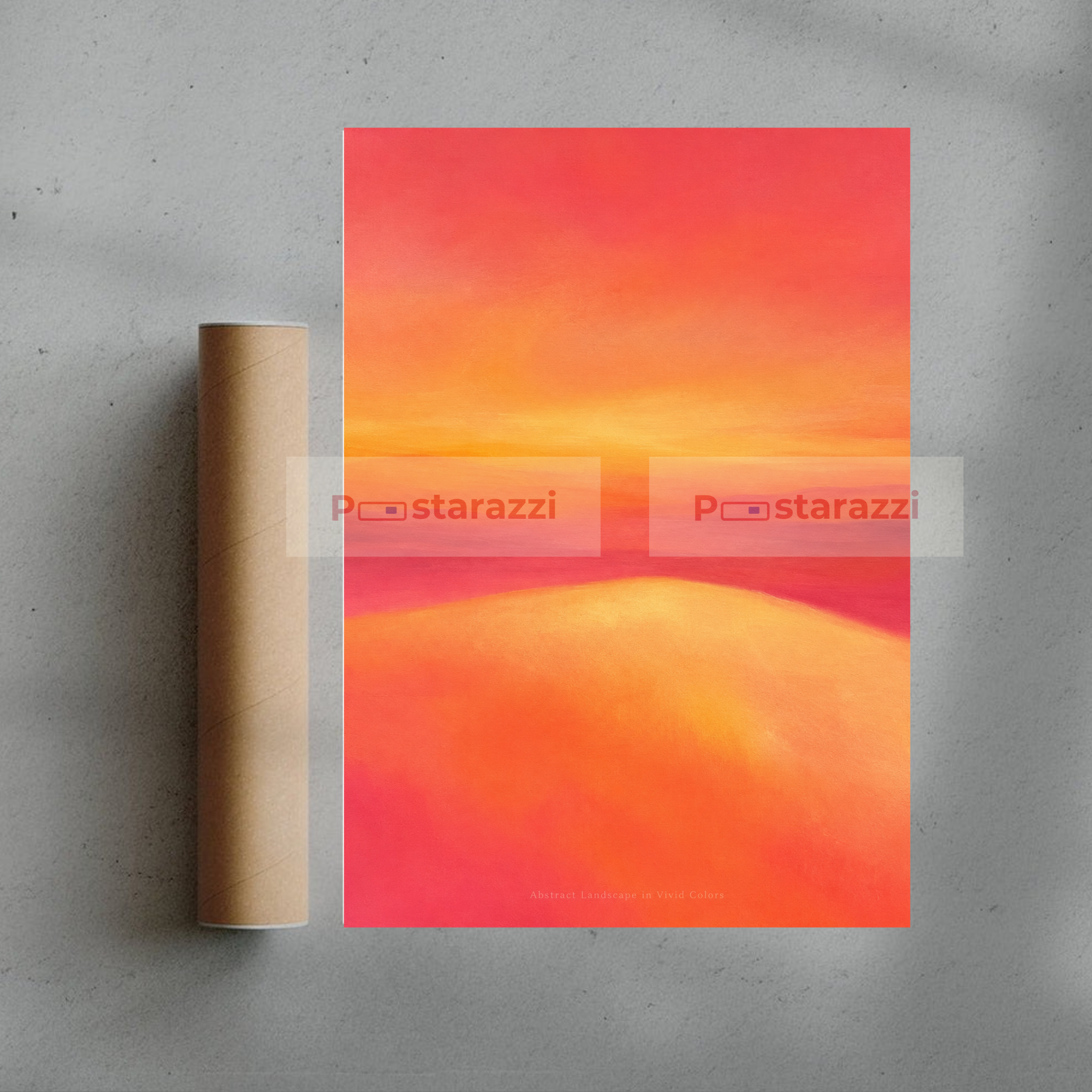 Abstract Landscape in Vivid Colors