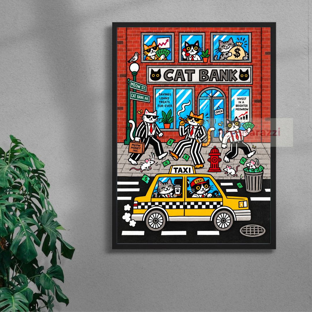 Cat Bank — black-frame