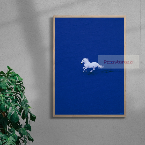 Deep Blue Run — oak frame