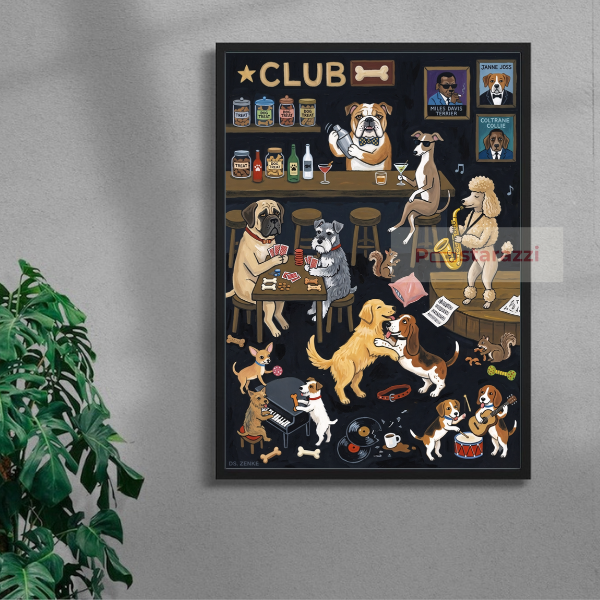 Dog Club — black frame