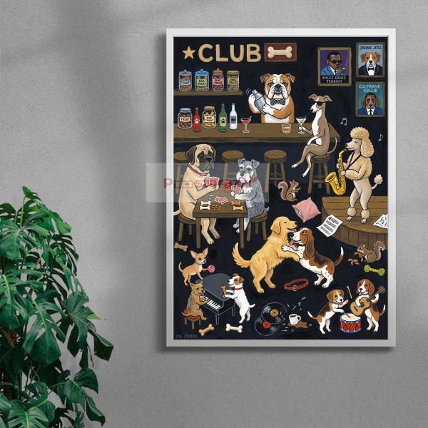 Dog Club — white frame