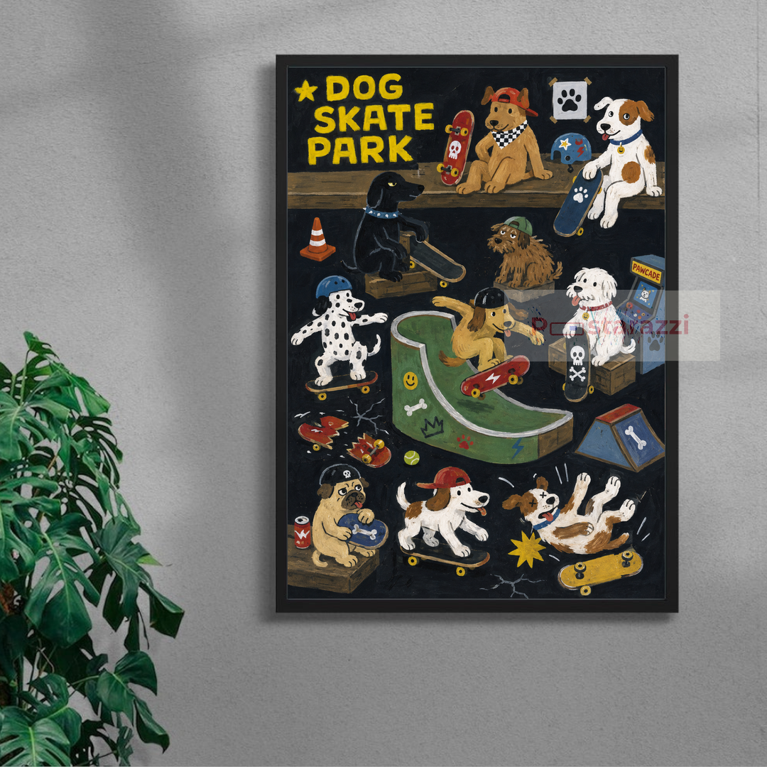 Dog Skate Park - khung đen