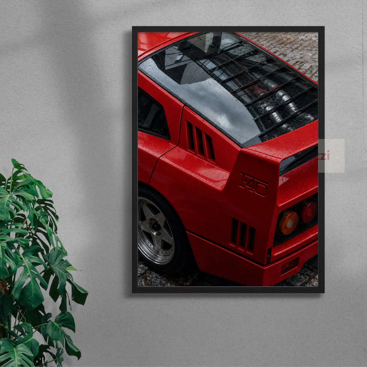 F40 After Rain — black frame