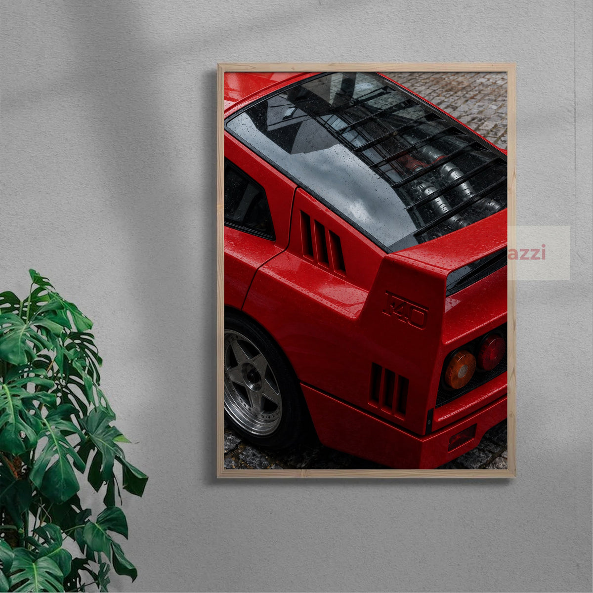 F40 After Rain — oak frame
