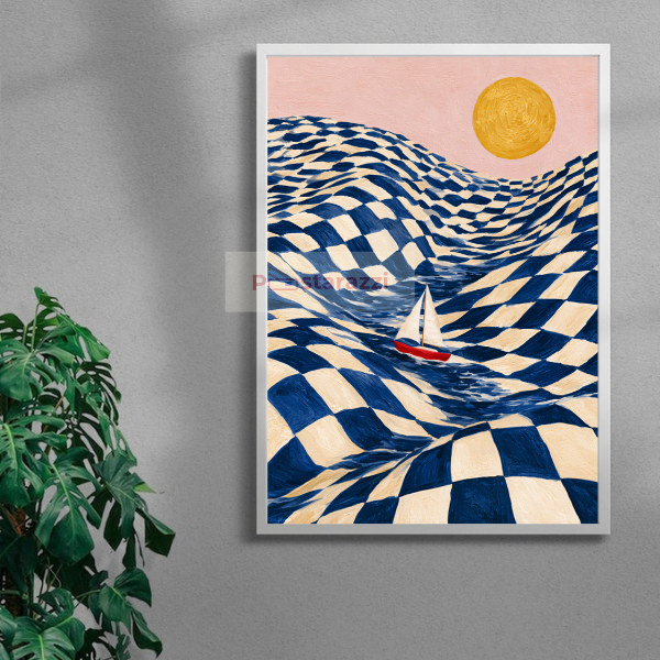 Floor Sea — white frame