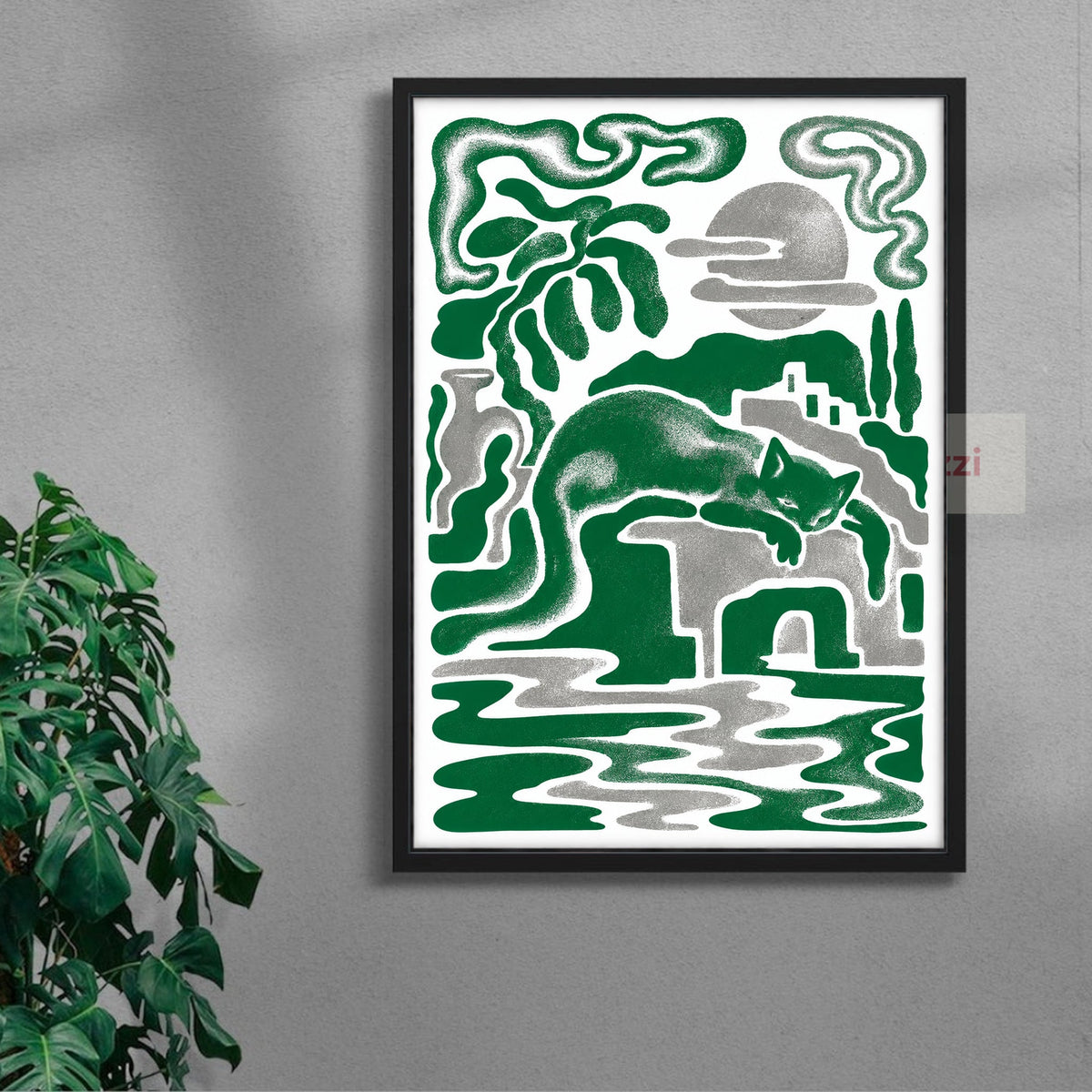 Green Siesta — black frame