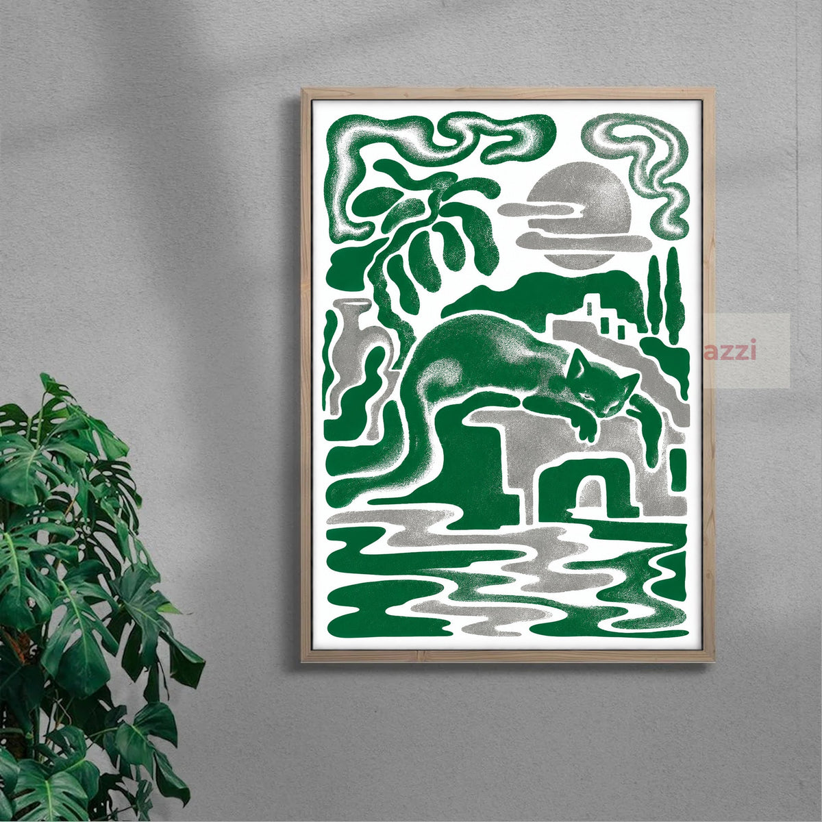 Green Siesta — oak frame