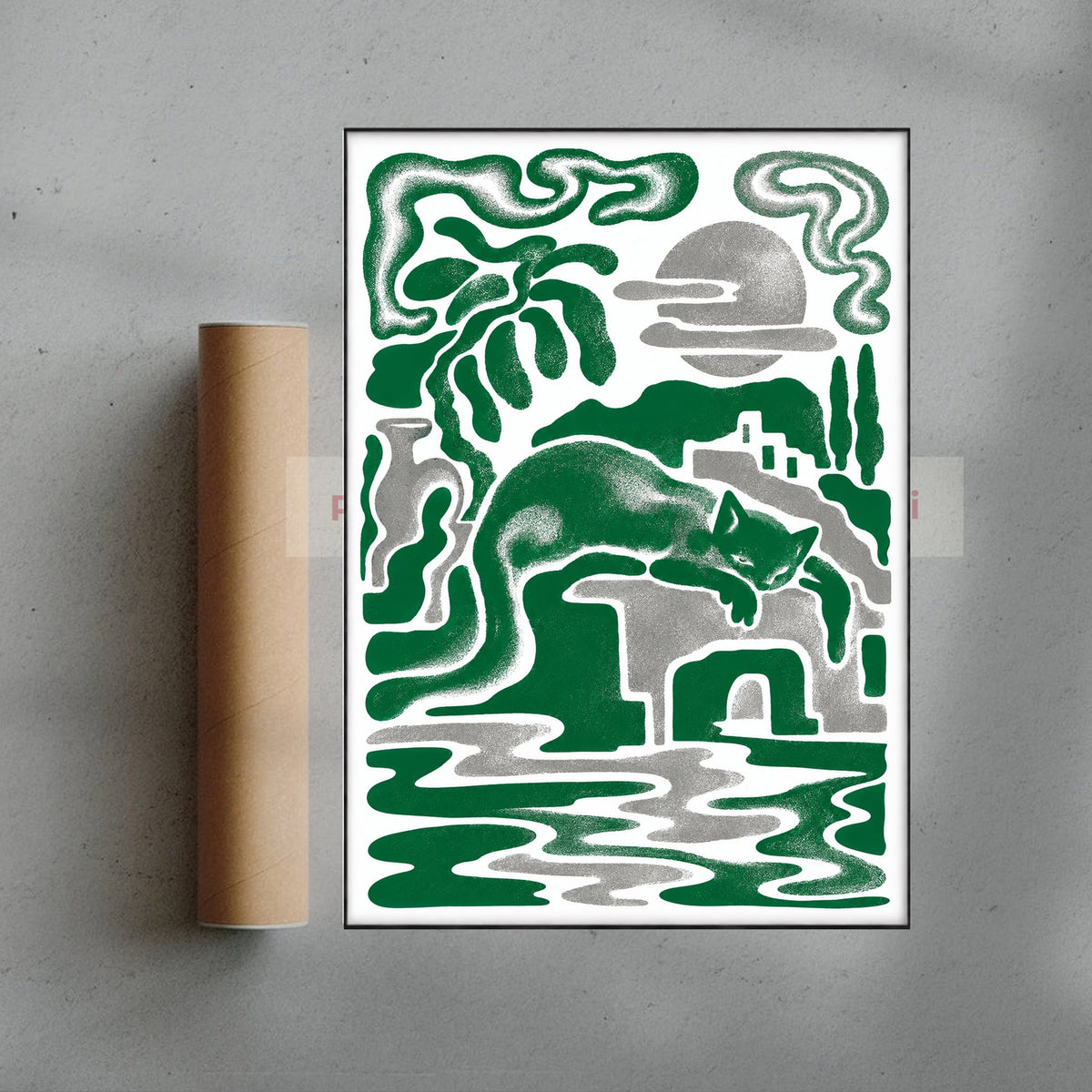 Green Siesta — print