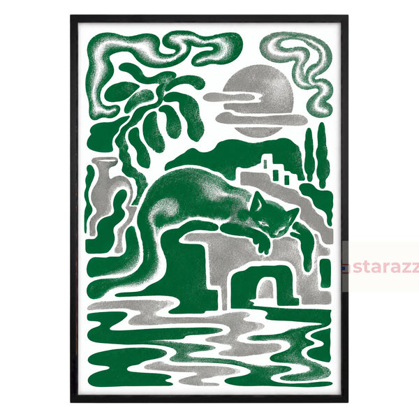 Tranh Green Siesta
