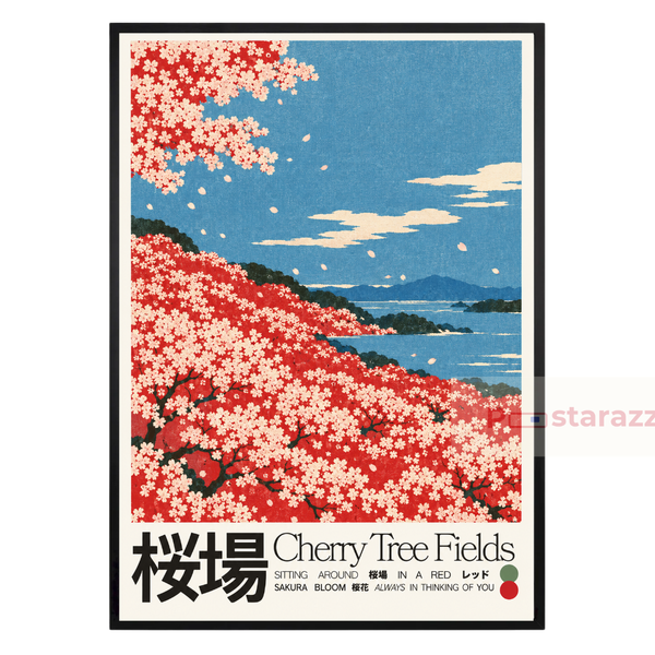 Tranh Sakura by the Lake
