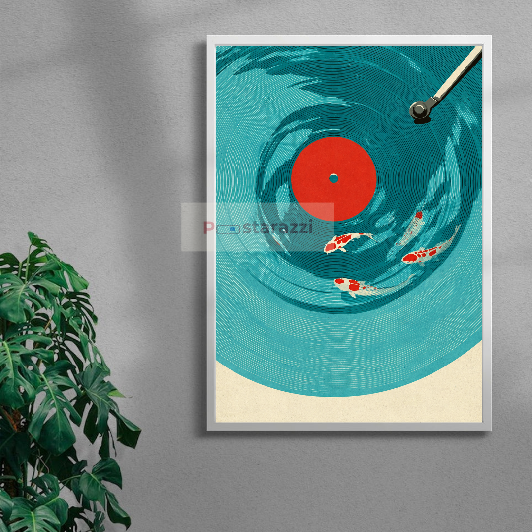 Koi on Repeat — white-frame