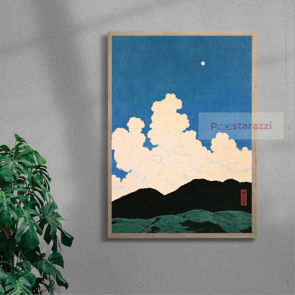 Lost in the Deep Blue — oak frame