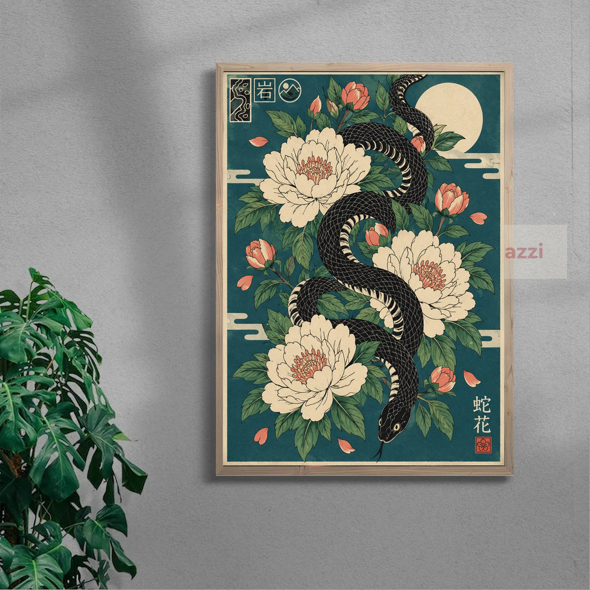 Serpent Among Blossoms mockup 4