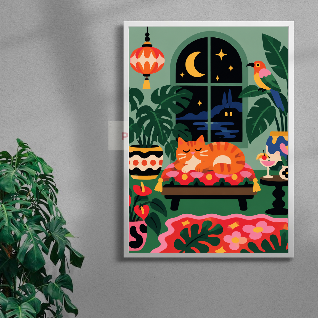 Moonlit Purr — mockup Postarazzi, trang 3 trên 5