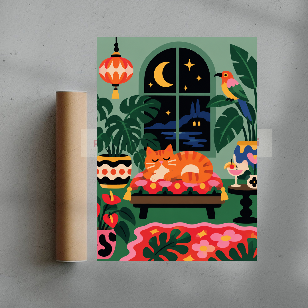 Moonlit Purr — mockup Postarazzi, trang 5 trên 5