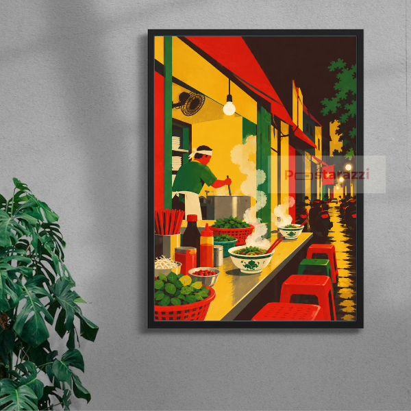 Phở Đêm poster mockup 2