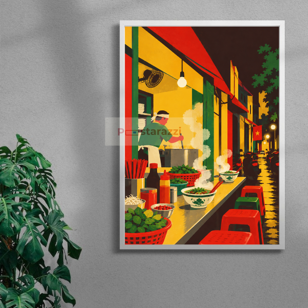 Phở Đêm poster mockup 3