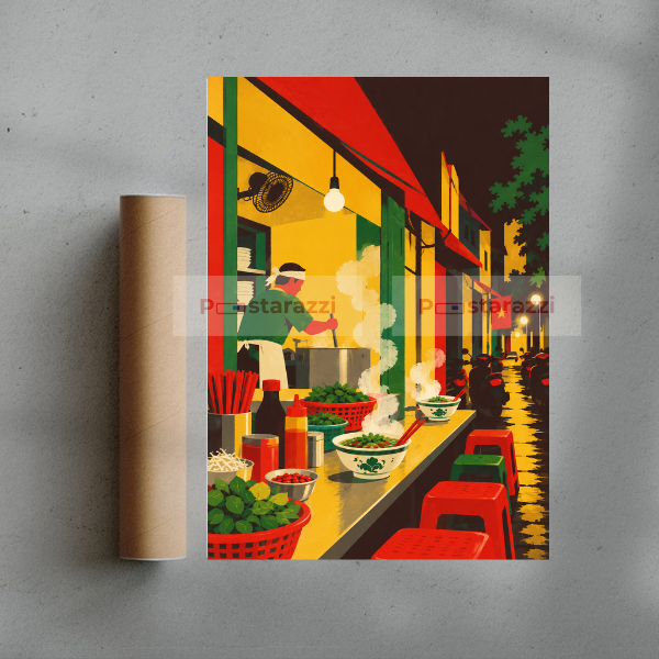 Phở Đêm poster mockup 5