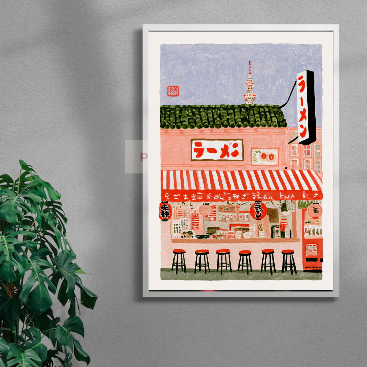 Ramen-ya — white frame