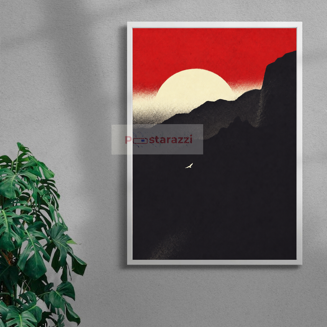 Red Sun Over Silent Mountains – mockup 3
