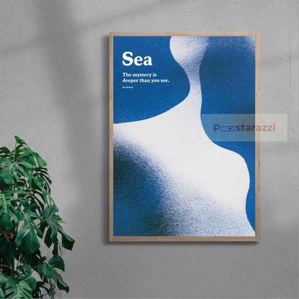 Sea — oak frame
