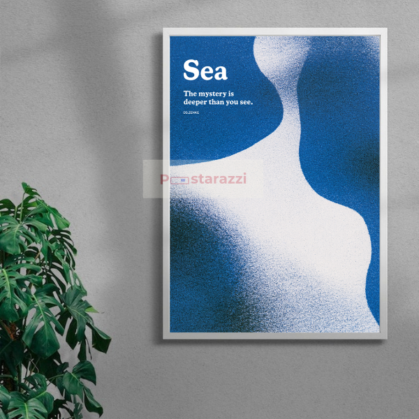 Sea — white frame