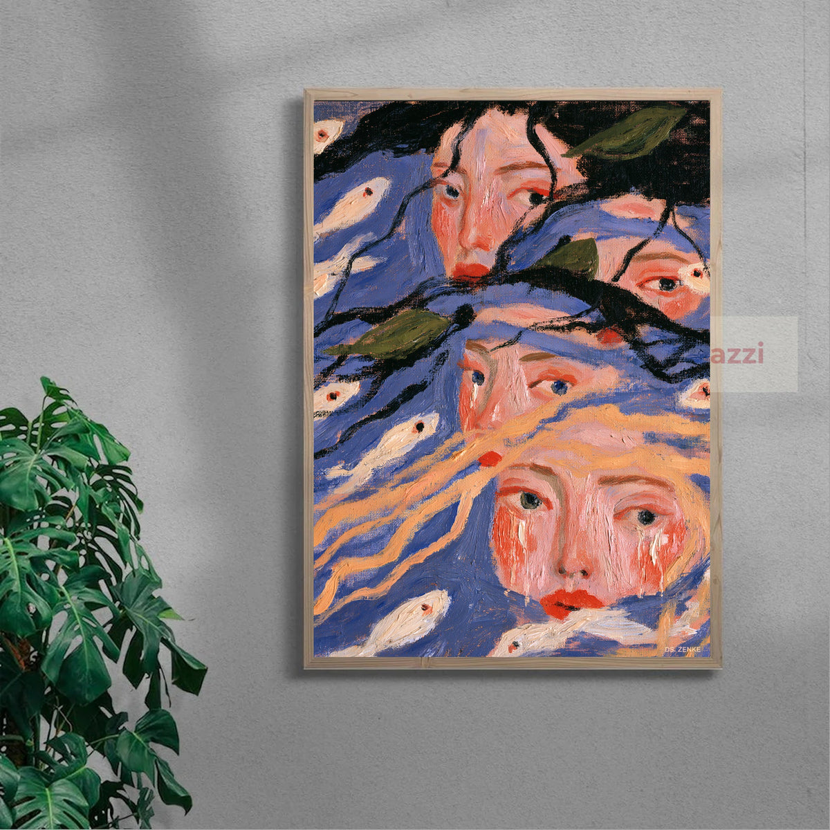 Under the Water — oak frame